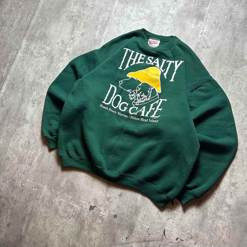 Hanes Men's Green Hoodie